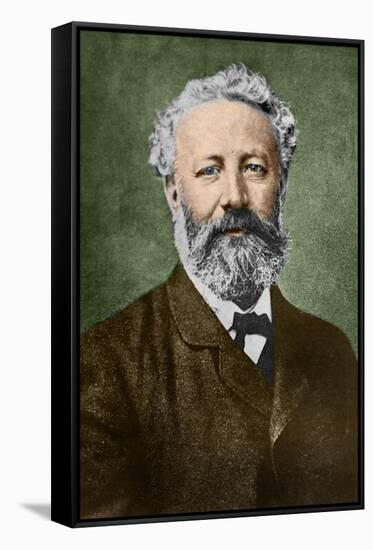 Portrait of Jules Verne by Nadar-Stefano Bianchetti-Framed Stretched Canvas