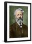 Portrait of Jules Verne by Nadar-Stefano Bianchetti-Framed Premium Giclee Print