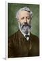 Portrait of Jules Verne by Nadar-Stefano Bianchetti-Framed Giclee Print