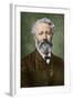 Portrait of Jules Verne by Nadar-Stefano Bianchetti-Framed Giclee Print