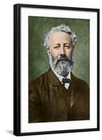 Portrait of Jules Verne by Nadar-Stefano Bianchetti-Framed Giclee Print