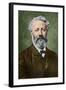 Portrait of Jules Verne by Nadar-Stefano Bianchetti-Framed Giclee Print