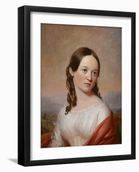 Portrait of Julia Ann Seabury, 1846 (Oil on Panel)-William Sidney Mount-Framed Giclee Print
