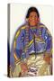 Portrait of Julia-Wades-In-The-Water, Wife to Blackfeet Chief-Lantern Press-Stretched Canvas