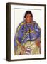 Portrait of Julia-Wades-In-The-Water, Wife to Blackfeet Chief-Lantern Press-Framed Art Print