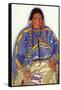 Portrait of Julia-Wades-In-The-Water, Wife to Blackfeet Chief-Lantern Press-Framed Stretched Canvas