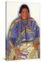 Portrait of Julia-Wades-In-The-Water, Wife to Blackfeet Chief-Lantern Press-Stretched Canvas