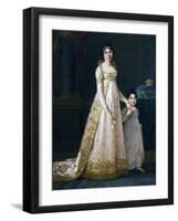 Portrait of Julie Clary with Her Daughter Zenaide Clary-Robert Tyndall-Framed Giclee Print