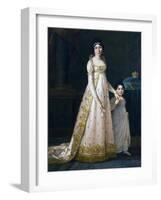 Portrait of Julie Clary with Her Daughter Zenaide Clary-Robert Tyndall-Framed Giclee Print