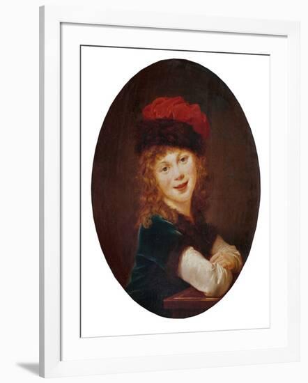 Portrait of Julie Lebrun, 1788 (Painting)-Elisabeth Louise Vigee-LeBrun-Framed Giclee Print