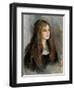 Portrait of Julie Manet (1878-1966) 1894-Pierre-Auguste Renoir-Framed Premium Giclee Print