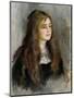 Portrait of Julie Manet (1878-1966) 1894-Pierre-Auguste Renoir-Mounted Premium Giclee Print