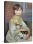 Portrait of Julie Manet or Little Girl with Cat-Pierre-Auguste Renoir-Stretched Canvas