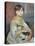 Portrait of Julie Manet or Little Girl with Cat-Pierre-Auguste Renoir-Stretched Canvas