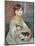 Portrait of Julie Manet or Little Girl with Cat-Pierre-Auguste Renoir-Mounted Giclee Print