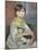 Portrait of Julie Manet or Little Girl with Cat-Pierre-Auguste Renoir-Mounted Giclee Print