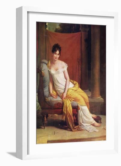 Portrait of Julie Récamier, 1802-Francois Pascal Simon Gerard-Framed Giclee Print