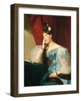 Portrait of Julie Von Woyna, Nee Freiin Von Krieg-Hochfelden, Later Benedek (1811-1895), by Amerlin-Friedrich Von Amerling-Framed Giclee Print
