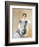 Portrait of Juliette Kaufmann-Isidor Kaufmann-Framed Art Print