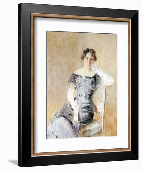 Portrait of Juliette Kaufmann-Isidor Kaufmann-Framed Art Print