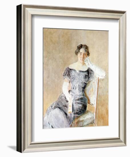 Portrait of Juliette Kaufmann-Isidor Kaufmann-Framed Art Print
