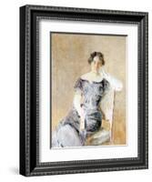 Portrait of Juliette Kaufmann-Isidor Kaufmann-Framed Art Print