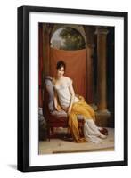 Portrait of Juliette Recamier-Francois Gerard-Framed Giclee Print