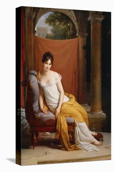 Portrait of Juliette Recamier-Francois Gerard-Stretched Canvas