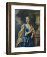 Portrait of Justina Johanna Ramskrammer, Wife of Isaac Parker-Philip van Dijk-Framed Art Print