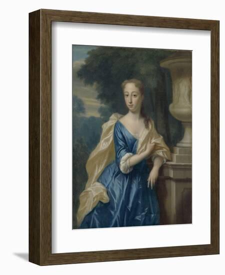 Portrait of Justina Johanna Ramskrammer, Wife of Isaac Parker-Philip van Dijk-Framed Art Print