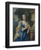 Portrait of Justina Johanna Ramskrammer, Wife of Isaac Parker-Philip van Dijk-Framed Art Print