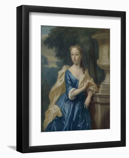 Portrait of Justina Johanna Ramskrammer, Wife of Isaac Parker-Philip van Dijk-Framed Art Print