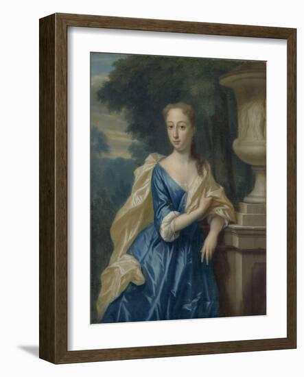 Portrait of Justina Johanna Ramskrammer, Wife of Isaac Parker-Philip van Dijk-Framed Art Print