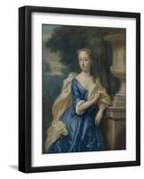 Portrait of Justina Johanna Ramskrammer, Wife of Isaac Parker-Philip van Dijk-Framed Art Print