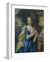 Portrait of Justina Johanna Ramskrammer, Wife of Isaac Parker-Philip van Dijk-Framed Art Print