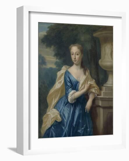 Portrait of Justina Johanna Ramskrammer, Wife of Isaac Parker-Philip van Dijk-Framed Art Print