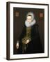 Portrait of Justina Van Teylingen, 1616-Cornelis van der Voort-Framed Giclee Print