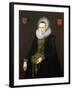 Portrait of Justina Van Teylingen, 1616-Cornelis van der Voort-Framed Giclee Print