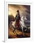 Portrait of Justo Machado Y Salcedo, Spanish Consul in Paris on Horseback, 1821-Horace Vernet-Framed Giclee Print