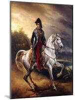 Portrait of Justo Machado Y Salcedo, Spanish Consul in Paris on Horseback, 1821-Horace Vernet-Mounted Giclee Print