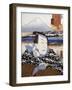 Portrait of Kabuki Theatre Actor in Front of Mount Fuji-null-Framed Giclee Print