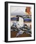 Portrait of Kabuki Theatre Actor in Front of Mount Fuji-null-Framed Giclee Print