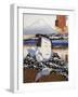 Portrait of Kabuki Theatre Actor in Front of Mount Fuji-null-Framed Giclee Print