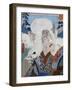 Portrait of Kabuki Theatre Actor Morita Karya Wearing Zoomorphic Mask-null-Framed Giclee Print