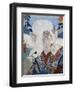 Portrait of Kabuki Theatre Actor Morita Karya Wearing Zoomorphic Mask-null-Framed Giclee Print