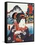 Portrait of Kabuki Theatre Actress-null-Framed Stretched Canvas