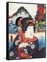 Portrait of Kabuki Theatre Actress-null-Framed Stretched Canvas