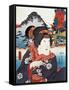 Portrait of Kabuki Theatre Actress-null-Framed Stretched Canvas