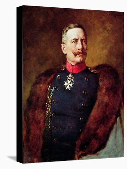 Portrait of Kaiser Wilhelm II (1859-1941)-Bruno Heinrich Strassberger-Stretched Canvas