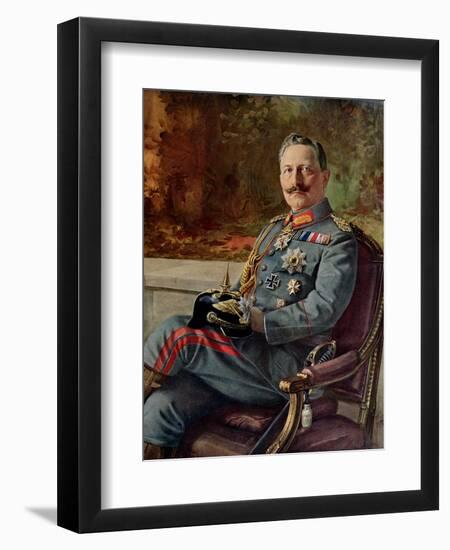 Portrait of Kaiser Wilhelm II-null-Framed Giclee Print